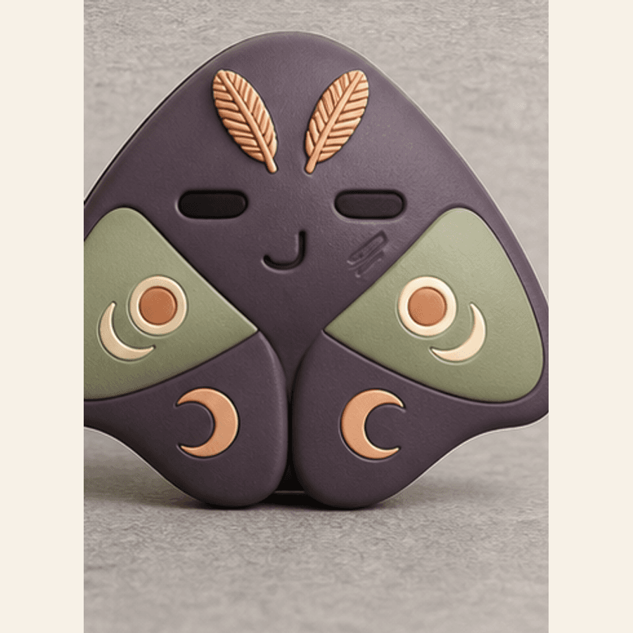 Original digital preproduction Luna moth animal car-air-freshener concept
